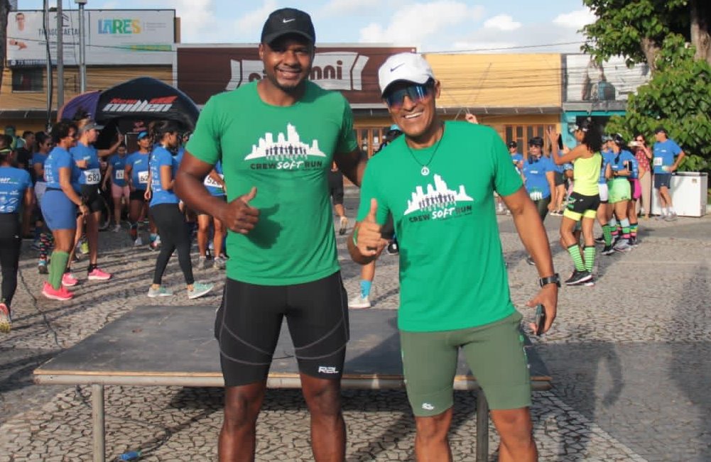 Mazinho organizador ao lado de Joabe idealizador da corrida