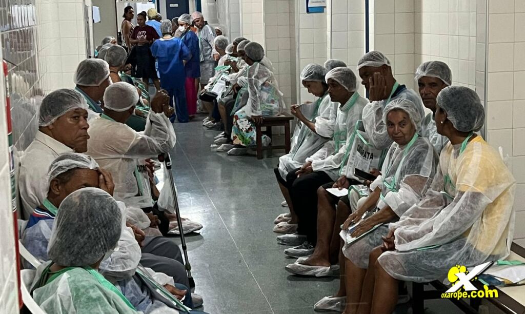 Os pacientes que passaram pela triagem oftalmológica