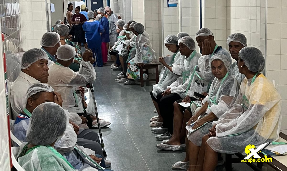 Os pacientes que passaram pela triagem oftalmológica