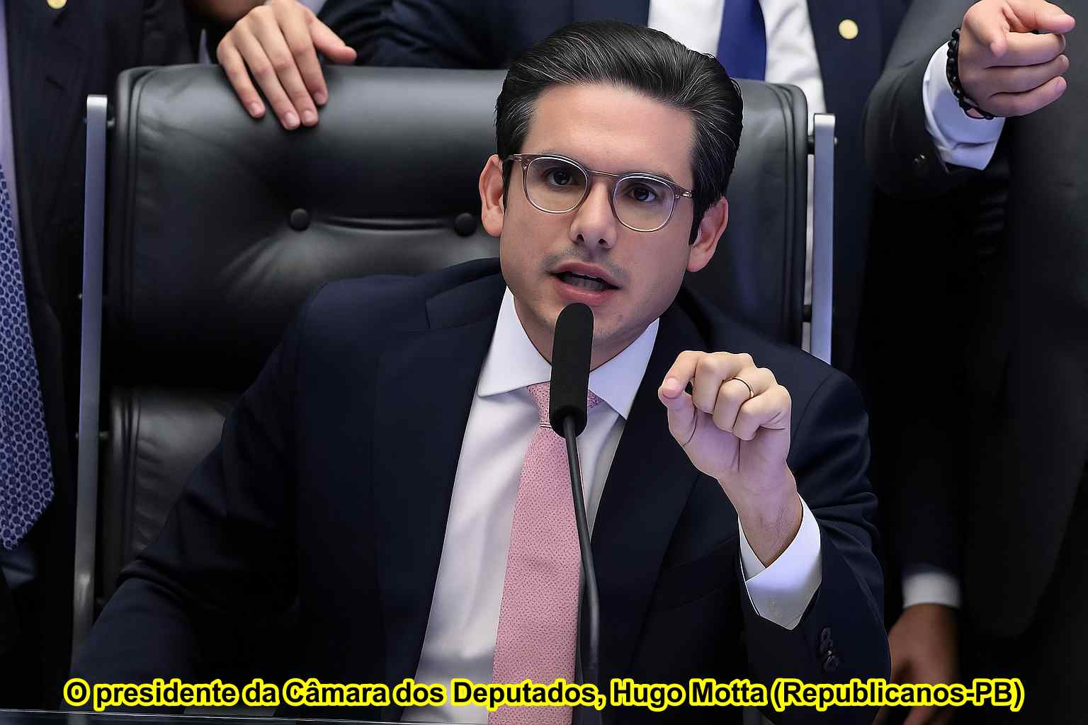 O presidente da Câmara dos Deputados, Hugo Motta (Republicanos-PB)