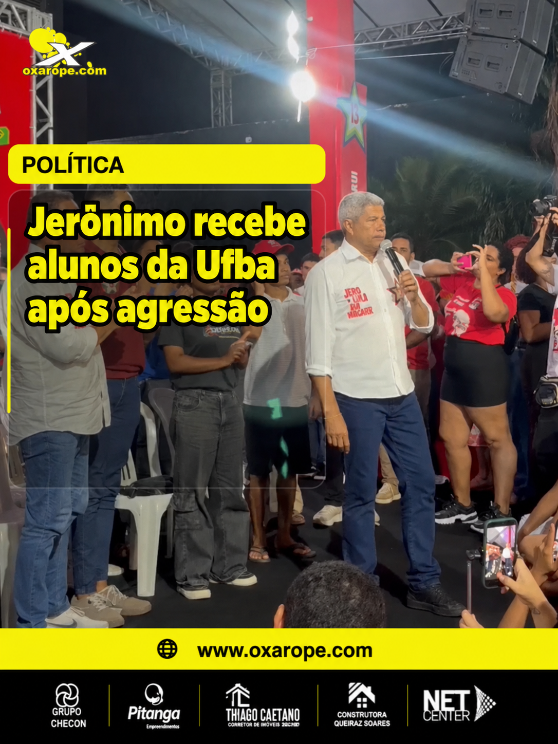 Jerônimo recebe alunos da Ufba Jerônimo recebe alunos da Ufba